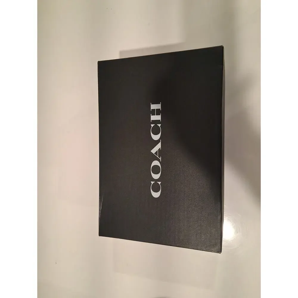 New Coach Ulyssa Rubber Slides Clear Transparent Monogram Sandals Women’s Size 9